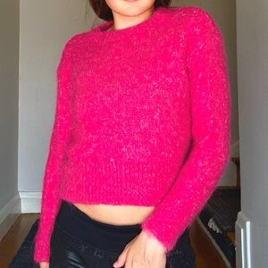 hot pink sweater